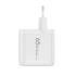 WiWU WI-U024 Ark GaN 65W High Quality Fast Charging USB Type-C x 2 + USB-A QC & PD Multi Port Power - White